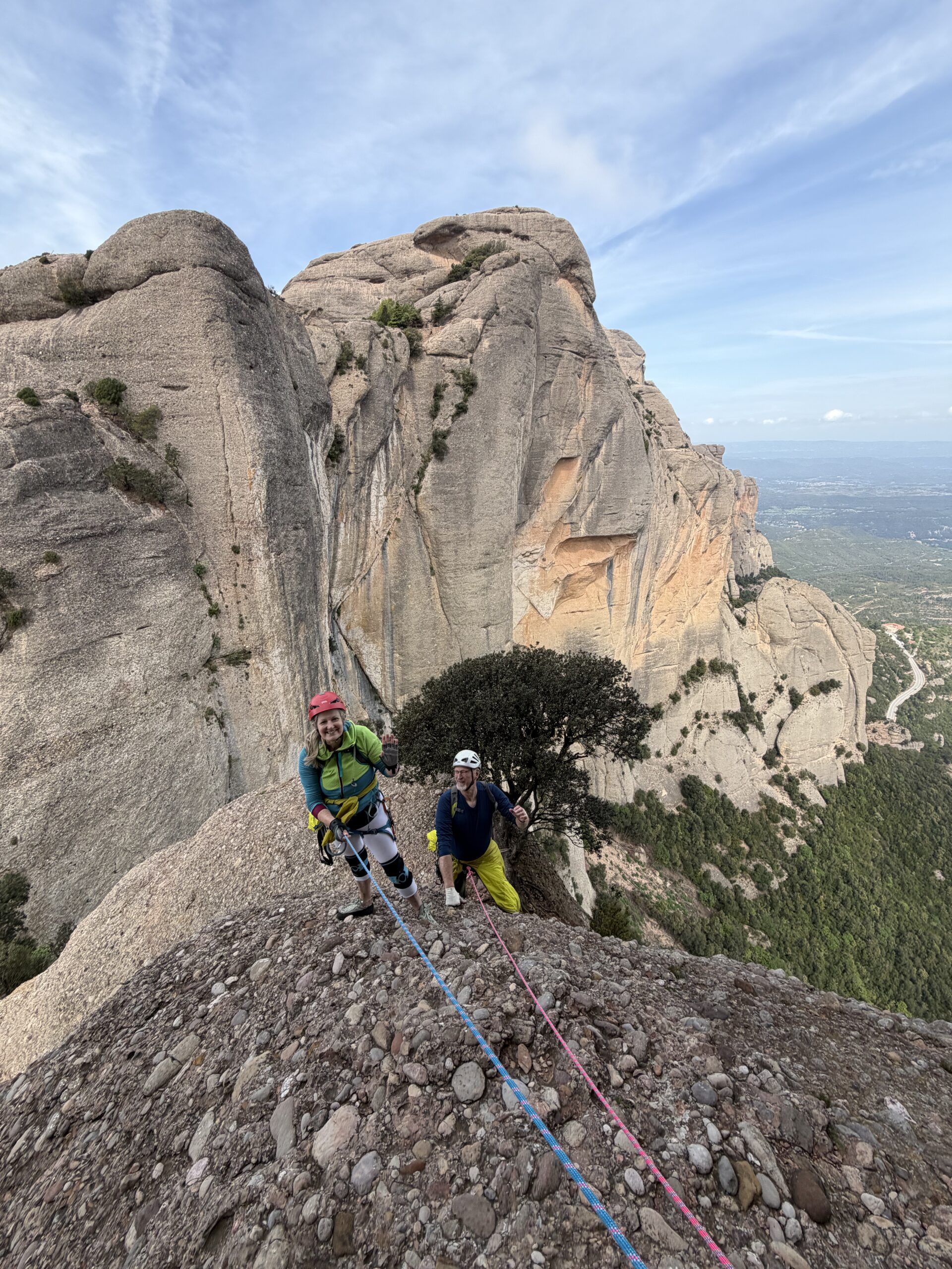 The Cavall Bernat spire rising above Montserrat