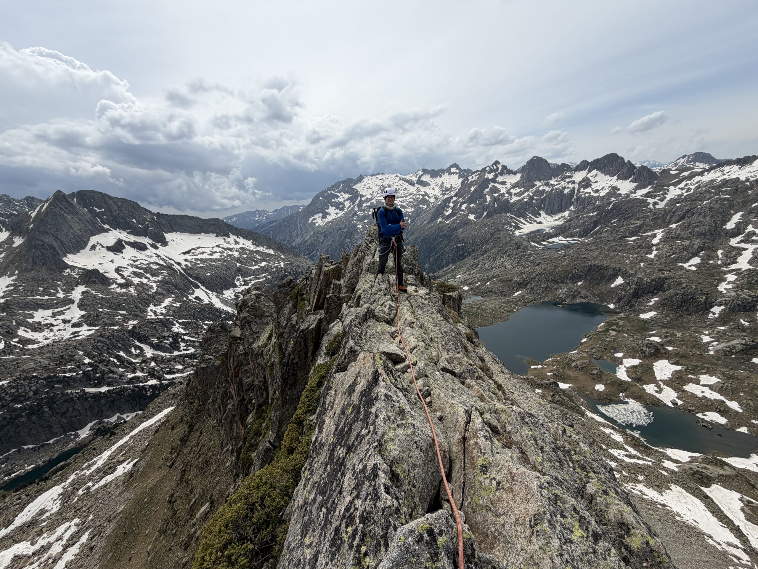The five granite needles of Travessany in Aiguestortes National Park