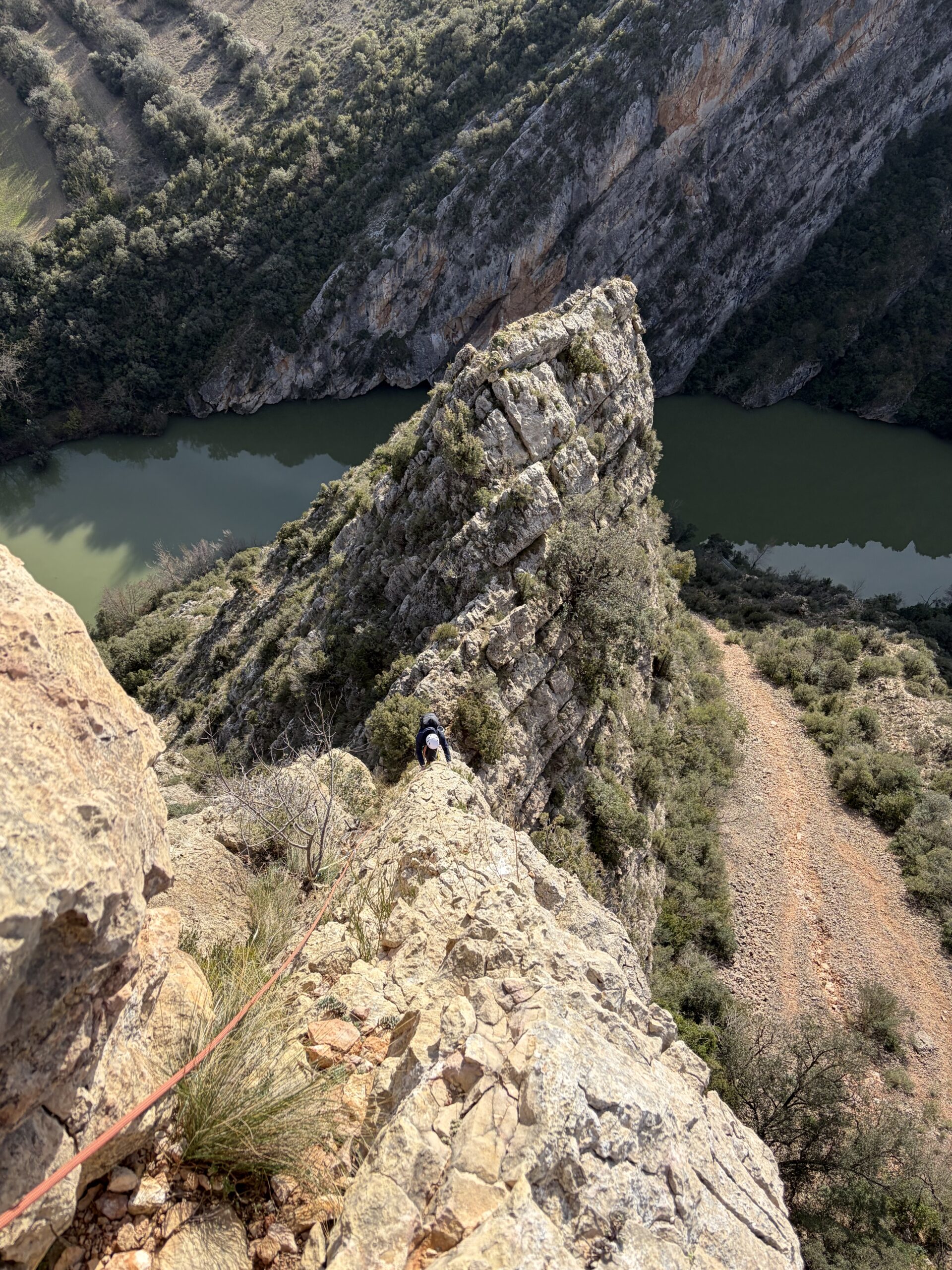 Airy limestone ridge above the Segre gorge at Alos de Balaguer